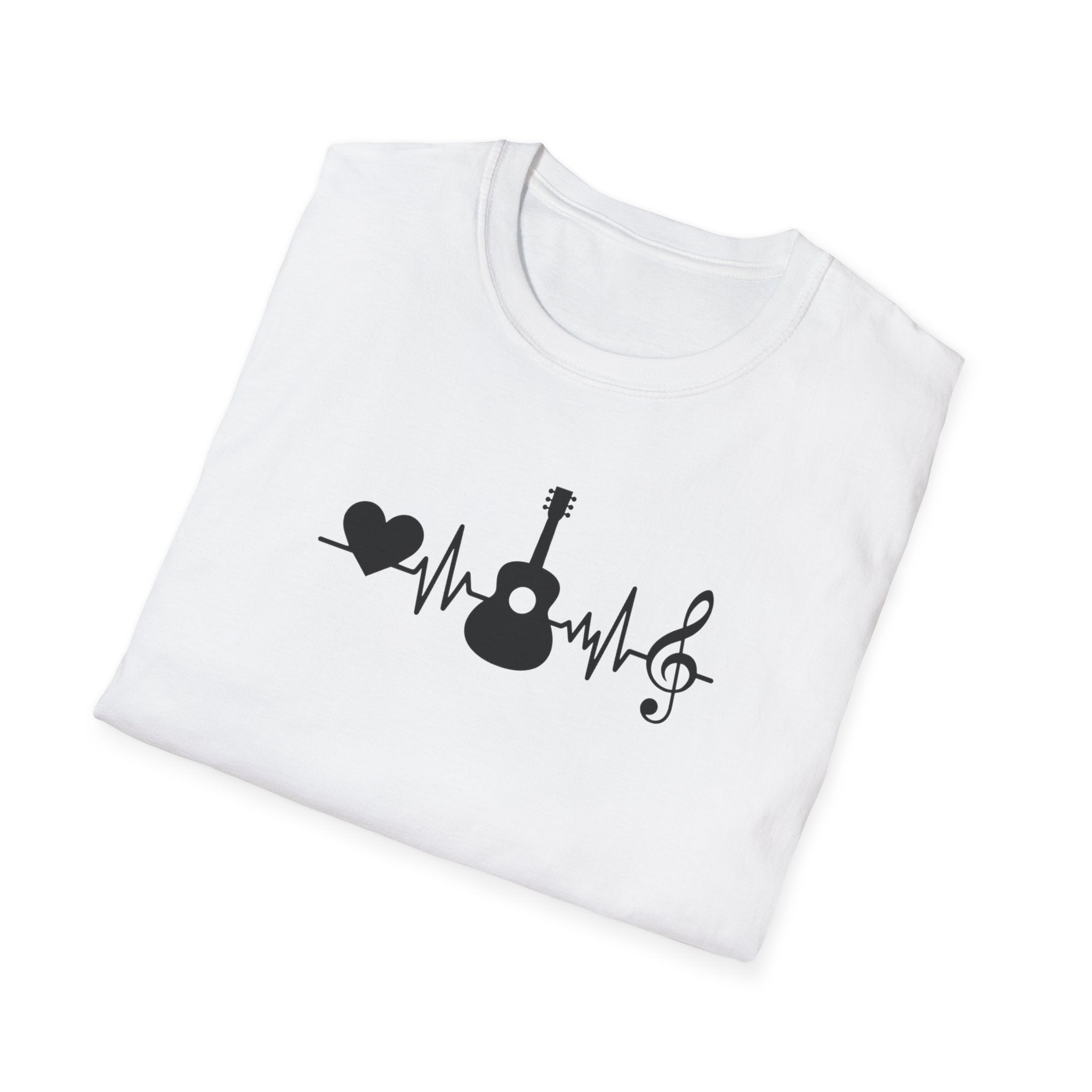 Heartbeat Guitar Music T-Shirt