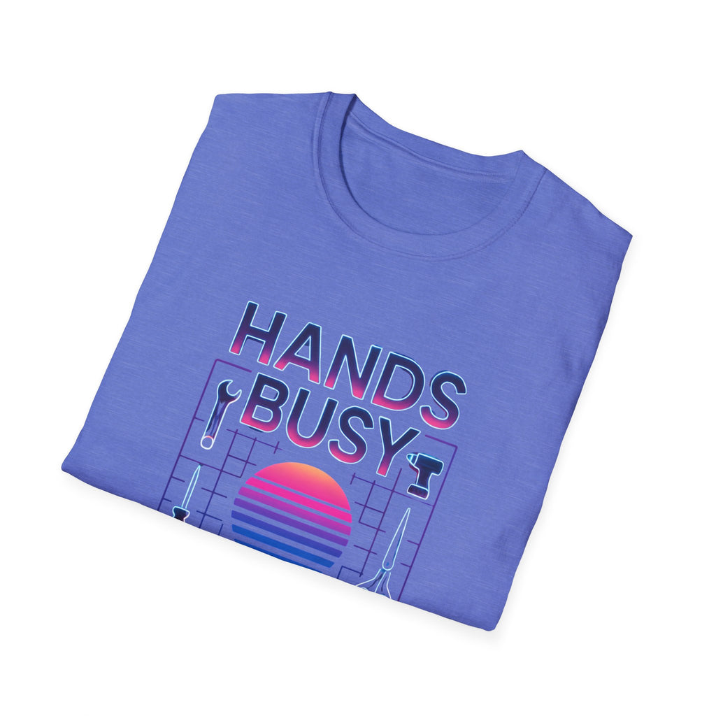 Busy Hands Neon Sign T-Shirt