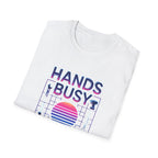 Busy Hands Neon Sign T-Shirt