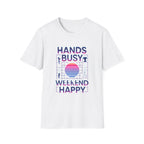 Busy Hands Neon Sign T-Shirt